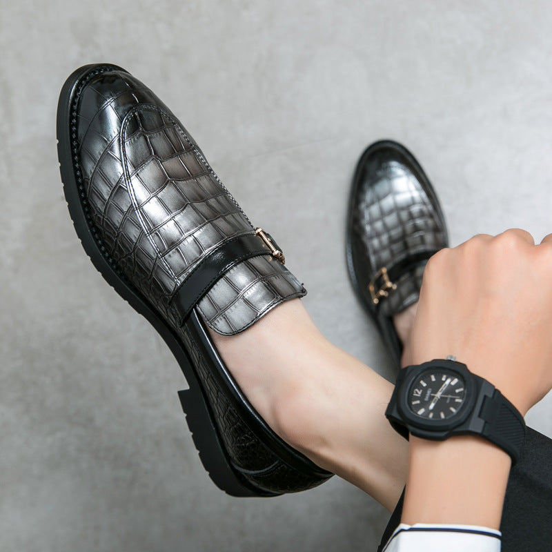 Men's Leather Trendy British Style Pointed Shoes