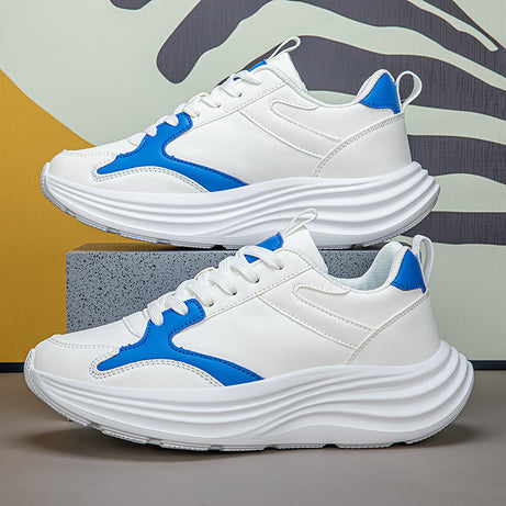 Men's Leather Shock Absorption Running Shoes