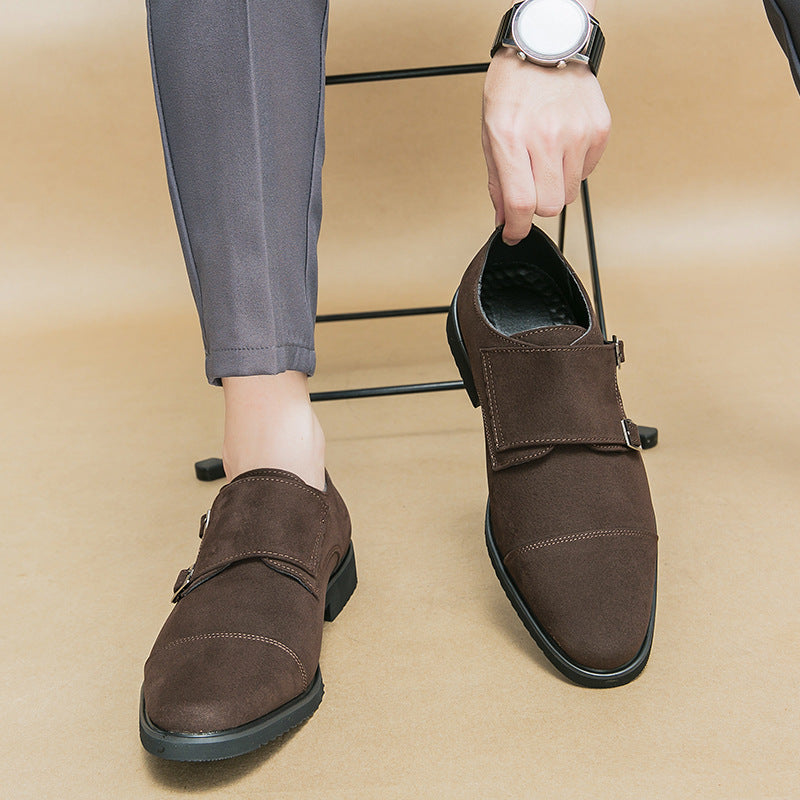 Men's Leather Pointed British Style Shoes