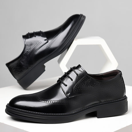 Men's Leather Crocodile Pattern Formal Shoes