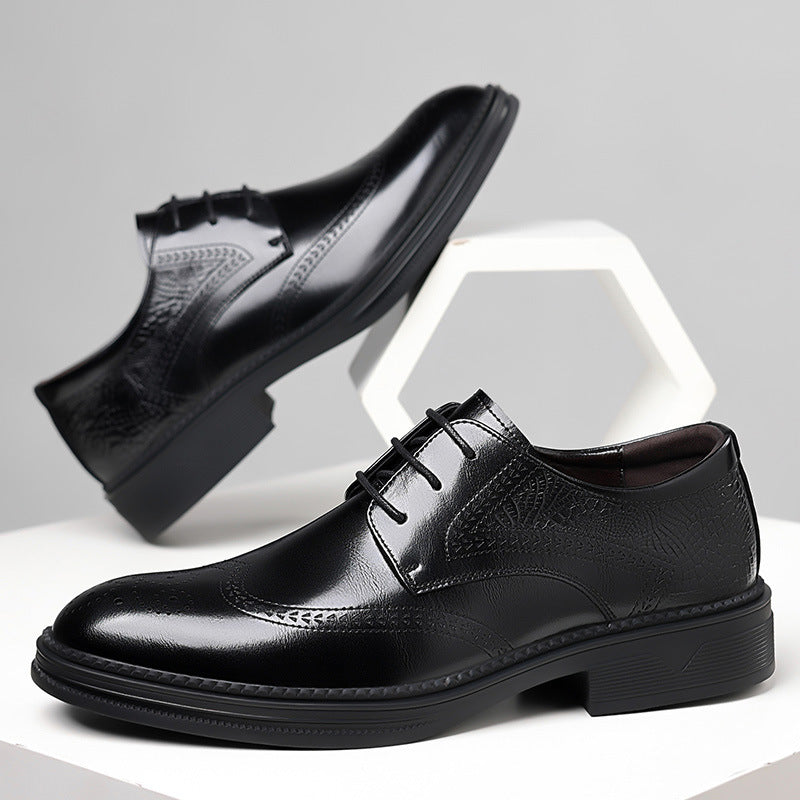 Men's Leather Crocodile Pattern Formal Shoes
