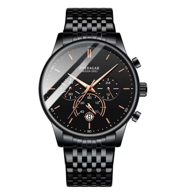 Men's Waterproof Multi-functional Quartz Watch