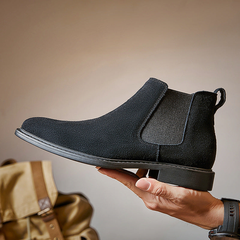 Men's Leather British Style Casual Chelsea Boots