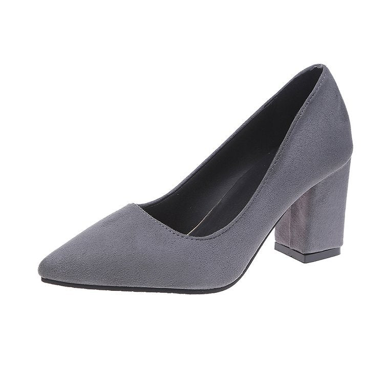 Women's Style Pointed Head Suede Shoes