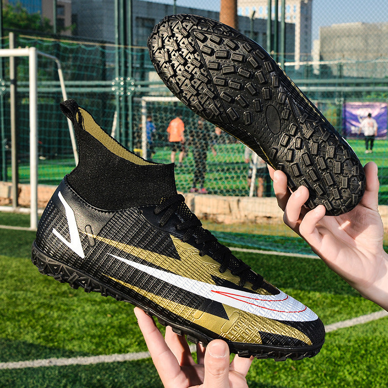 Men's Synthetic Leather Football Turf Sports Shoes