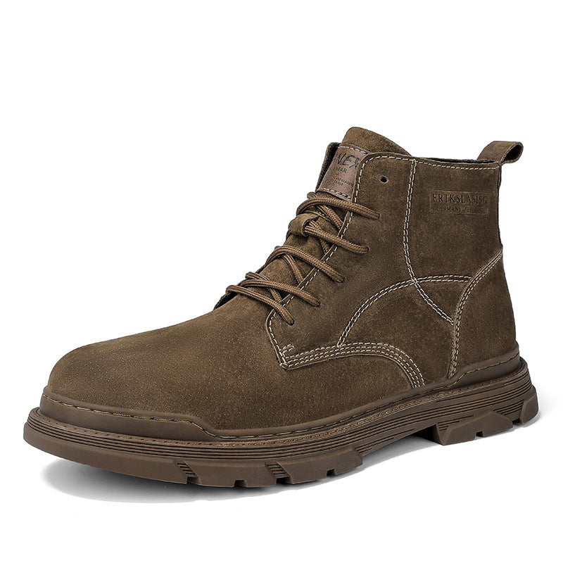 Men's Ankle Leather Western Martin Boots