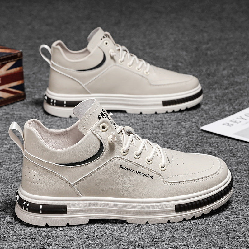 Men's Leather High-Top Outdoor Fashion Shoes