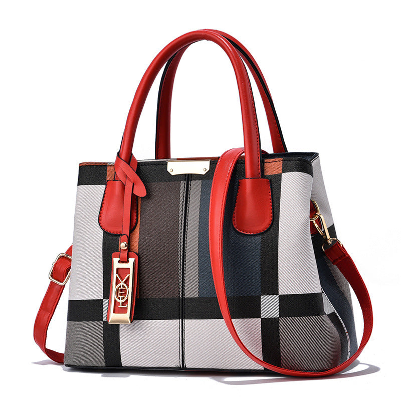 Women's Atmospheric Plaid European And American Bag