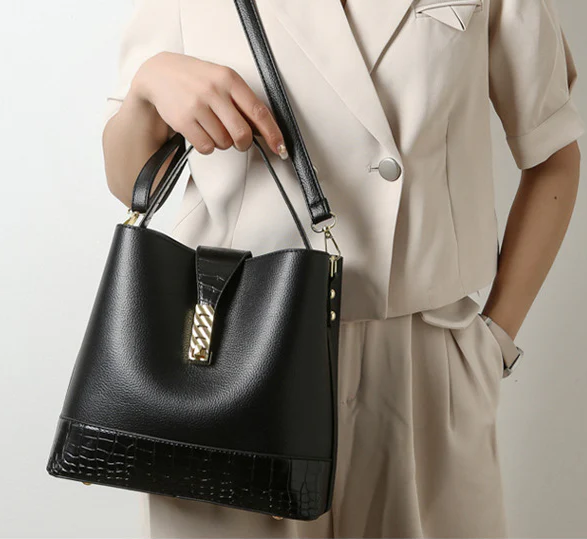 Women's Leather Large Shoulder HandBag