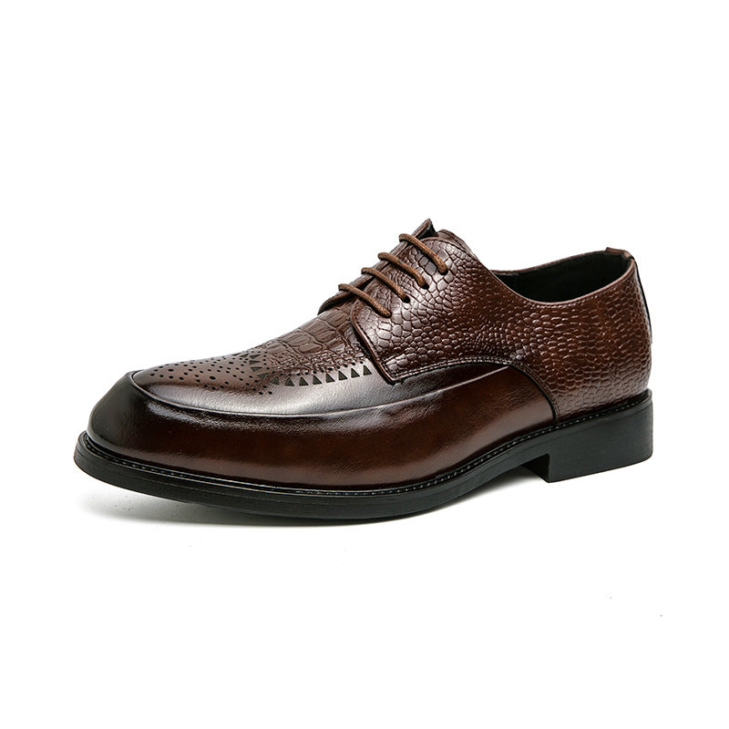 Men's Fashion Trend Brock Engraving Shoes