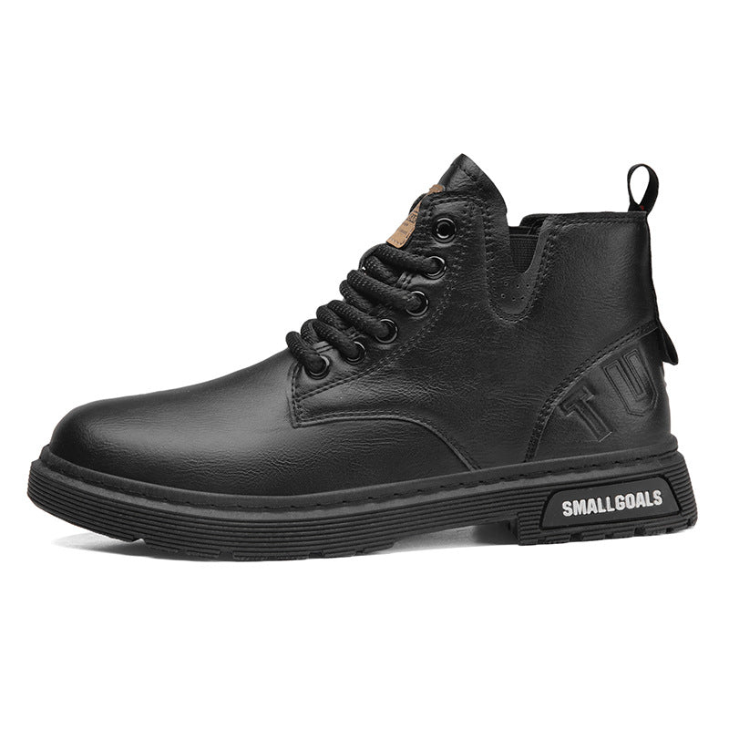 Men's Leather High-top Martin Boots Shoes