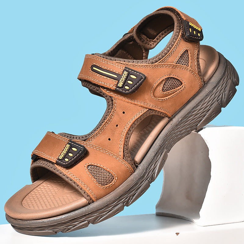 Men's Anti-Slip Soft Sole Leather Sandals