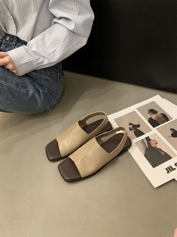 Women's Flat-bottomed Retro Slippers