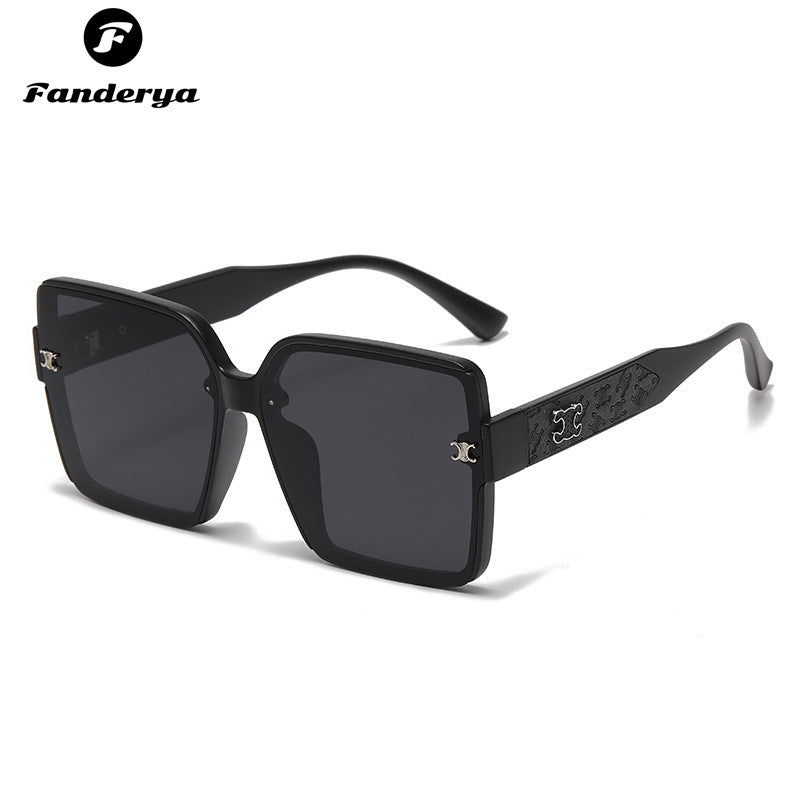 Women's Square Large Frame UV-proof Sunglasses