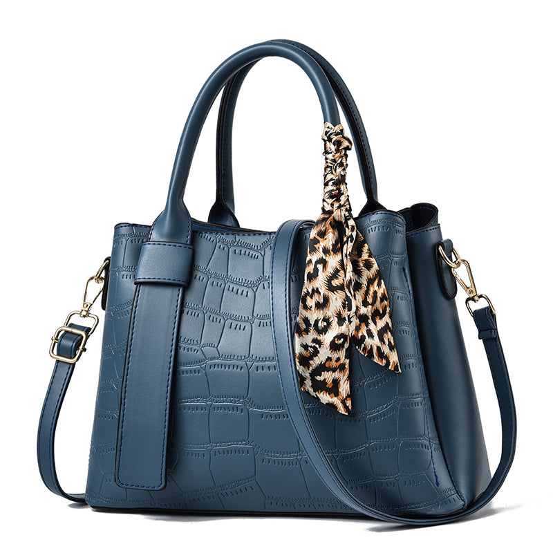 Women's Silk Scarf Stone Pattern Bag