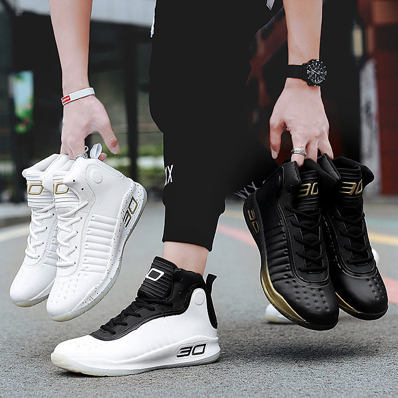 Men's Microfiber High-Top Sports Shoes
