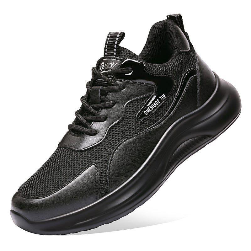 Men's Breathab Leather Mesh Casual Sneakers