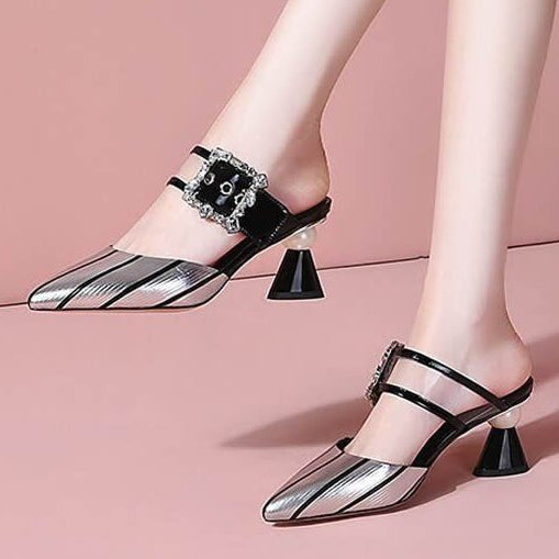 Women's High-Heeled Sandals Lazy Shoes