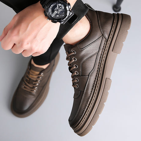 Men's Leather Low-Top Casual Martin Shoes
