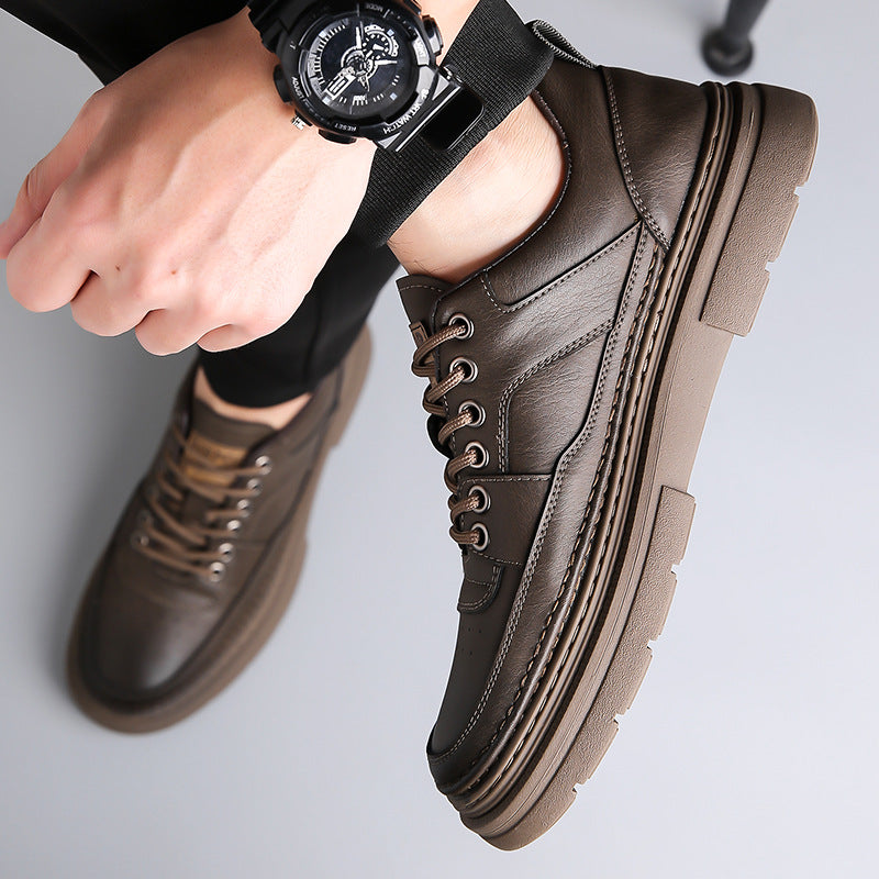 Men's Leather Low-Top Casual Martin Shoes