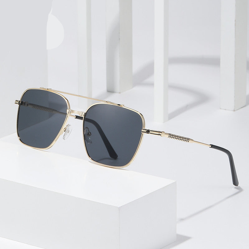 Women's Metal Square Large-frame UV-proof Sunglasses