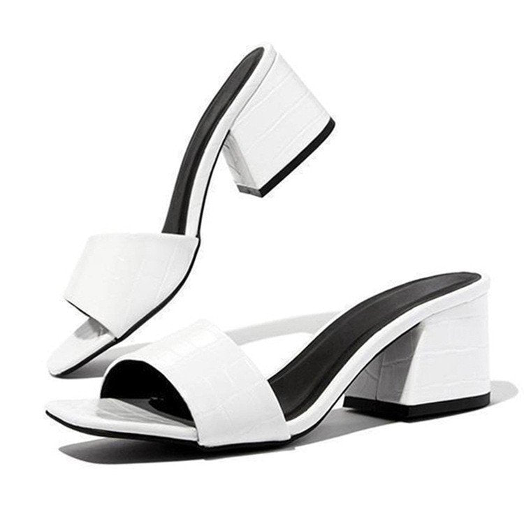 Women's Summer Thick-Heeled Cool Slippers