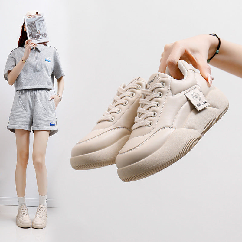 Women's Versatile Thick Baseplate Sneakers
