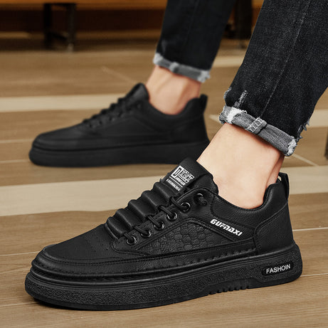 Men's Leather Low-top Foot-fitting Lazy Shoes