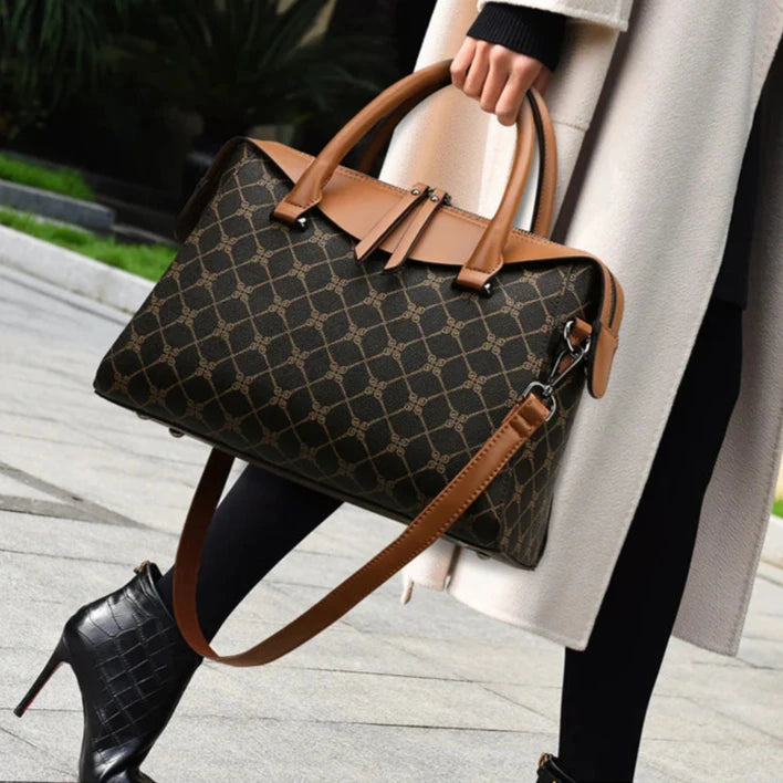 Women's Textured Large Capacity Shoulder Bag