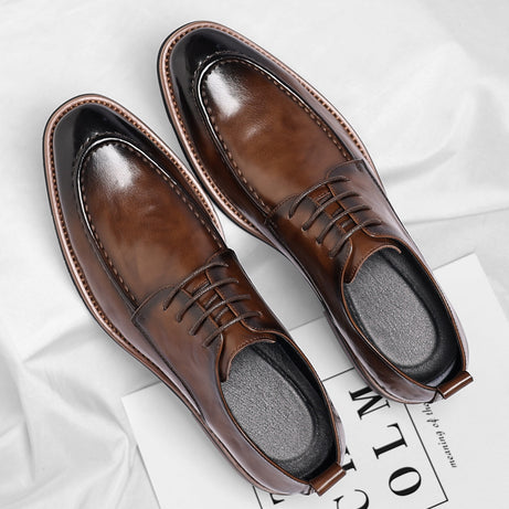 Men's Leather Oxford Pointed Formal Shoes
