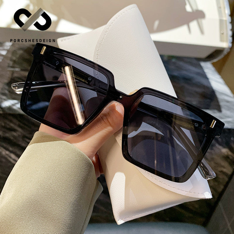 Women's Retro Square UV Protection Large Frame Sunglasses