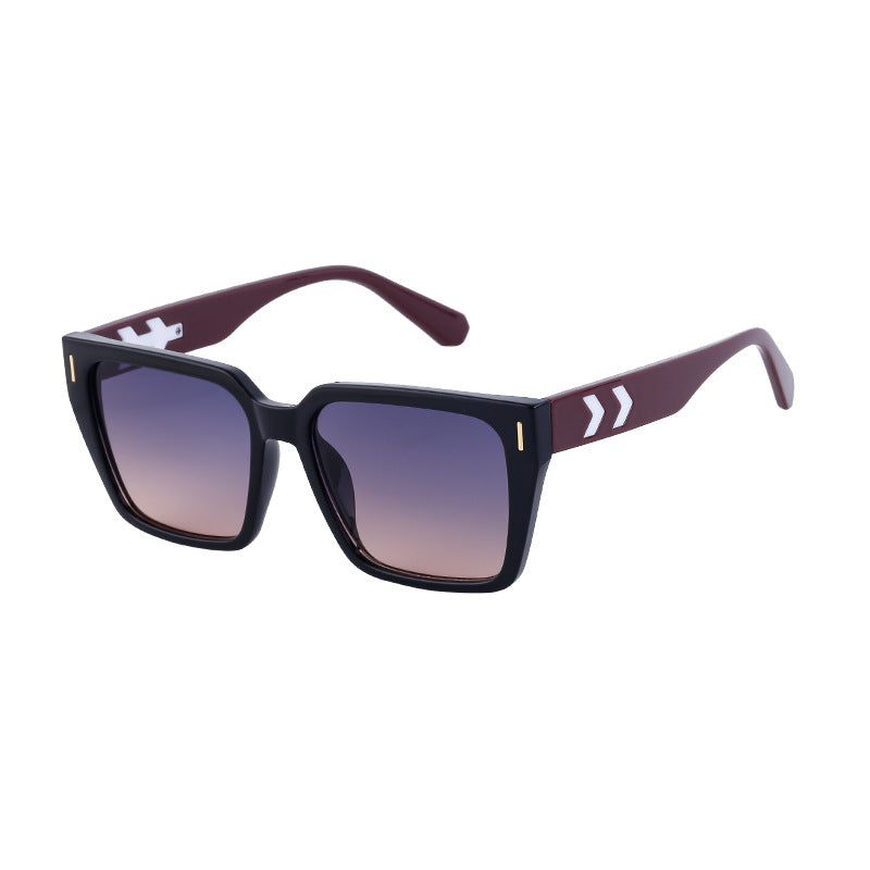 Women's Large Frame UV Protection Retro Sunglasses