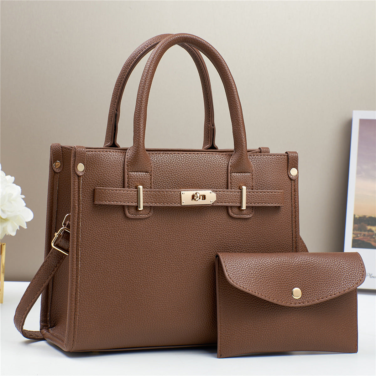 Women's Large Capacity Soft Leather Shoulder Bag