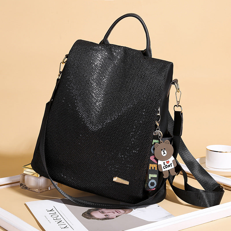 Women's Multi-Functional Sequined Backpack