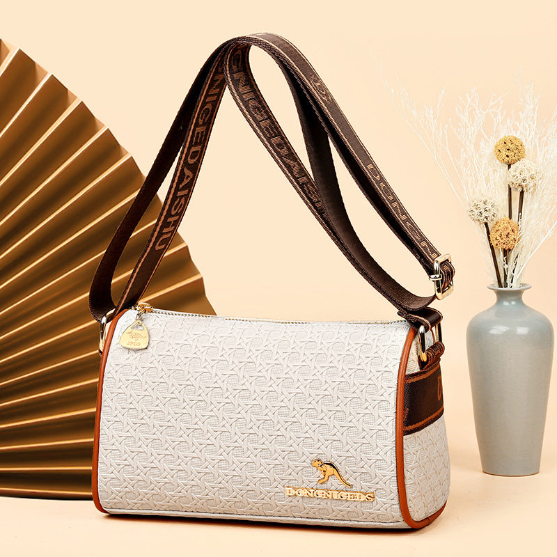 Women's Leather Boston Shoulder Crossbody Bag