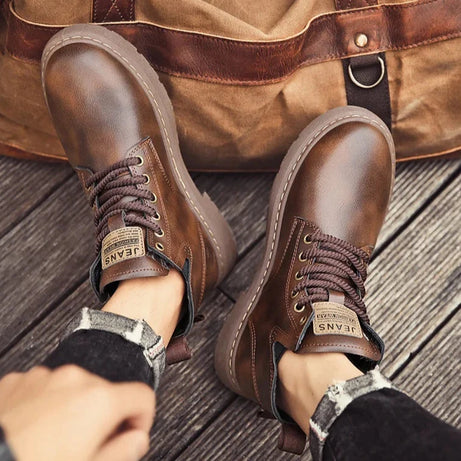 Men's British Style High-Top Casual Martin Boots (In Stock)