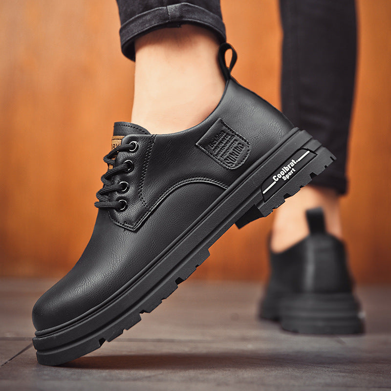 Men's Leather Martin Boots British Style Shoes