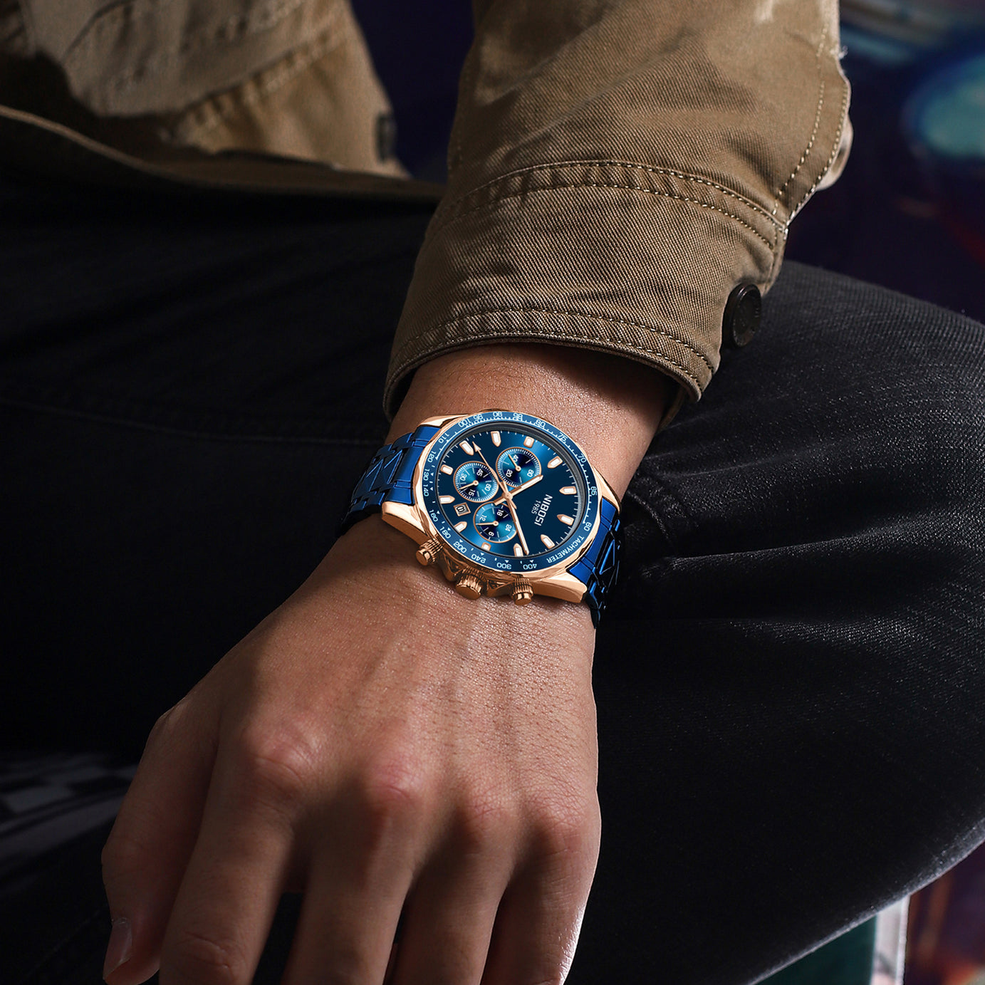 Men's Leisure Quartz Waterproof Luminous Watch