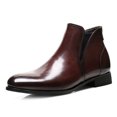 Men's Leather First Layer Cowhide Chelsea Boots
