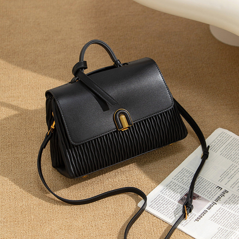 Women's Leather Texture Shoulder Bag