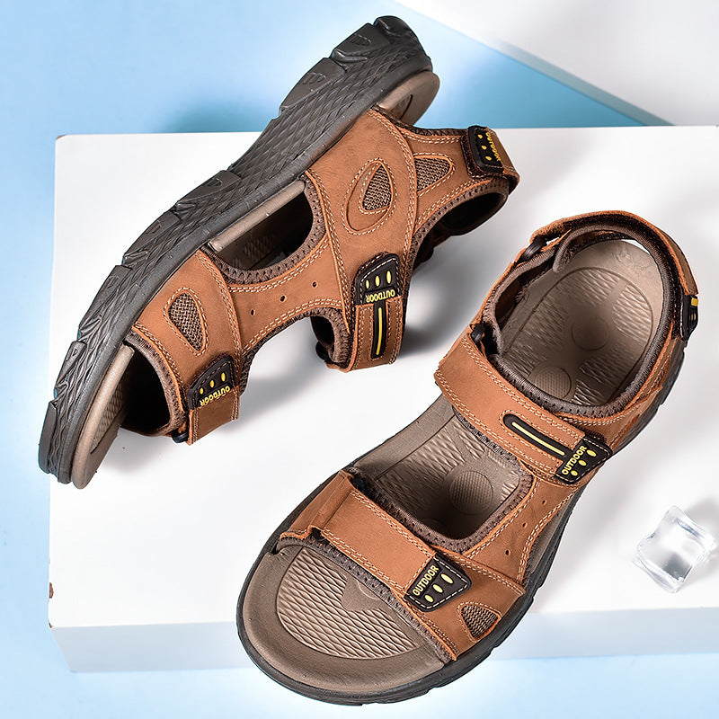 Men's Anti-Slip Soft Sole Leather Sandals
