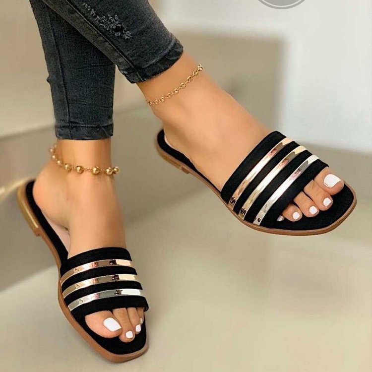Women's Flat-Soled Roman Fairy Wind Beach Shoes