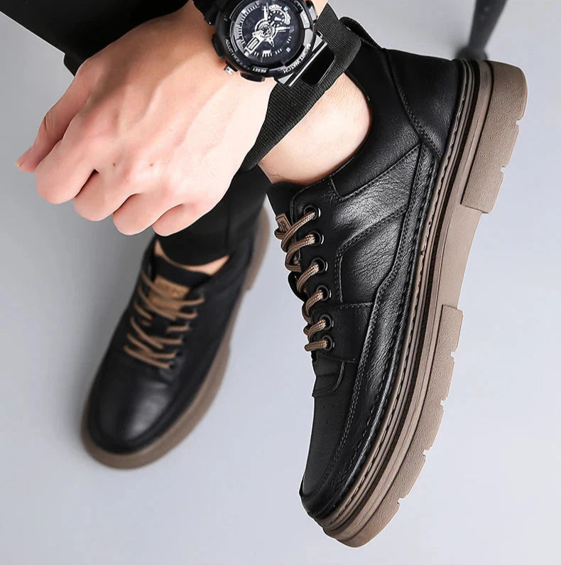 Men's Leather Low-Top Casual Martin Shoes
