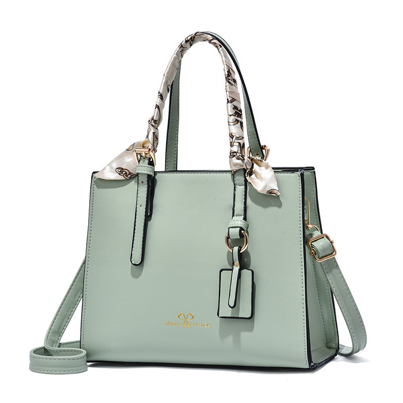 Women's Shoulder Bag Korean Fashion Silk Scarf Handbag Trendy (In Stock)