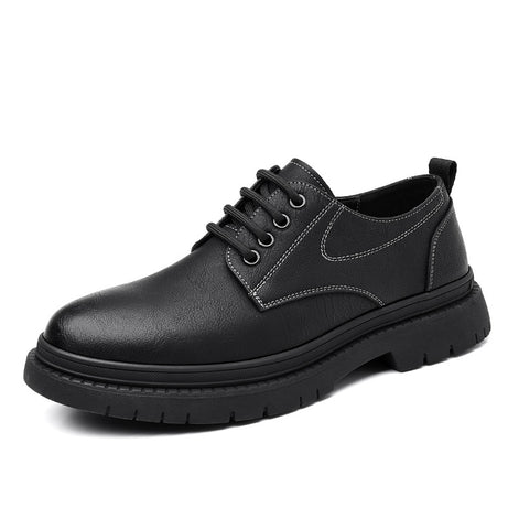 Men's Leather Breathable Low-Top Casual Shoes