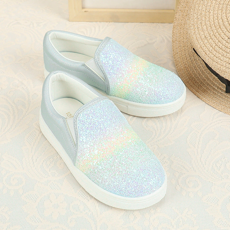 Women's Rainbow Glitter Casual Shoes