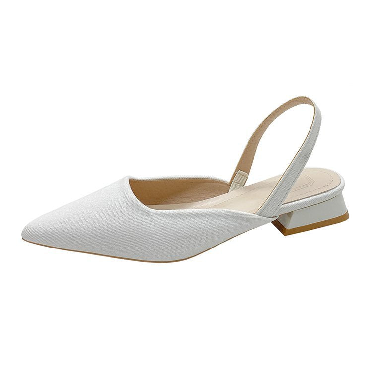Women's Fashion Thick Heel Low Heel