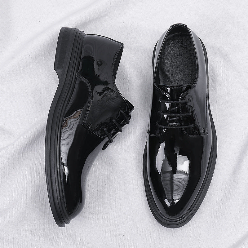 Men's Glossy Leather Comfortable Trendy Shoes