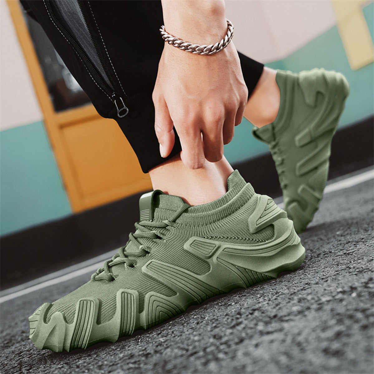 Men's Flying Woven Fashion Casual Shoes