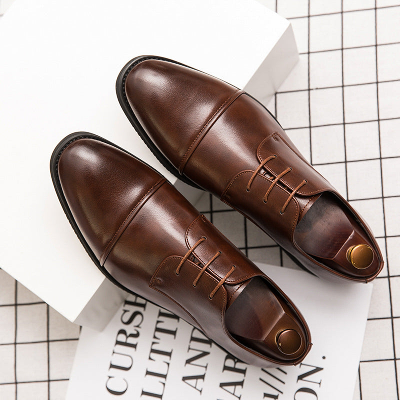Men's British Style Leather Formal Trendy Shoes